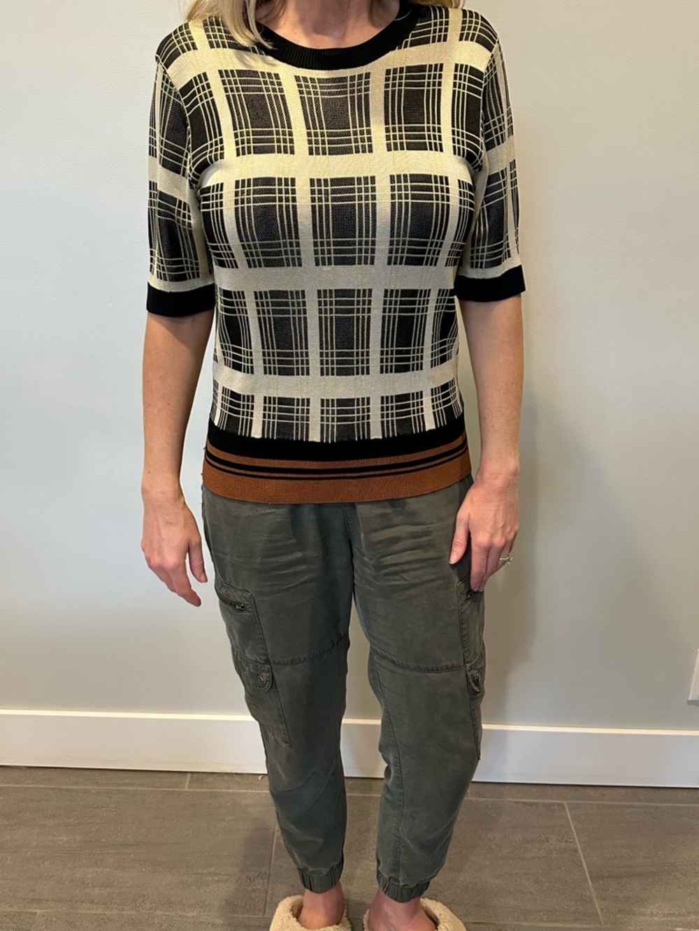 Dries Van Noten Janelle Plaid Sweater